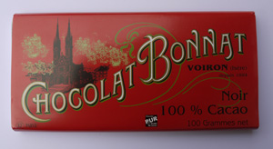 Schokolade - Bonnat  : Plantagenschokolade 100% Kakao, 100g