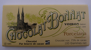 Schokolade - Bonnat  : Plantagenschokolade Venezuela Porzellana, 100g