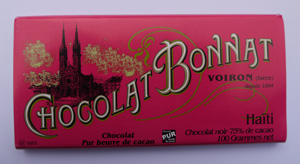 Schokolade - Bonnat  : Plantagenschokolade Haiti 75%, 100g