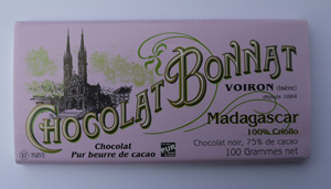 Schokolade - Bonnat  : Plantagenschokolade  Madagascar 75%, 100g