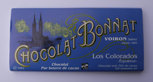 Schokolade - Bonnat  : Plantagenschokolade  Los Colorados Equateur 75%, 100g