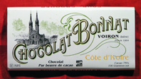 Schokolade - Bonnat  : Plantagenschokolade  Cote d´Ivoire 75%, 100g