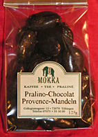 Süßes - Geröstete Mandeln  : Pralino chocolat, brilliant, 125g